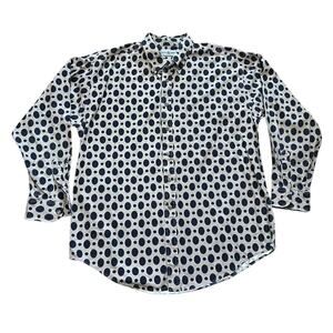 Vintage Ellery & Gordon Long Sleeve Button Down Y2K Geometric Shirt Mens XL